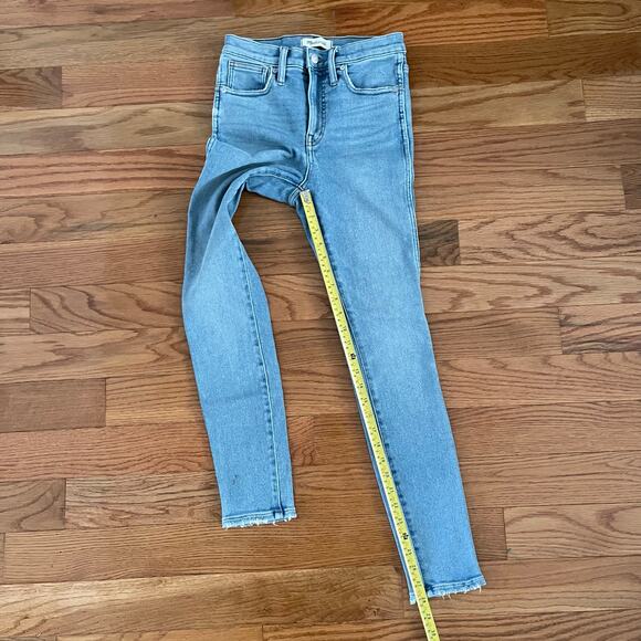 Madewell 10" High Rise Skinny Jeans Women’s 26 Blue Hamden Wash AF685 Classic - Picture 10 of 12